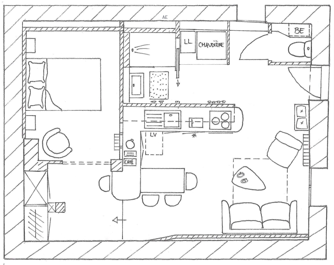Plan architecture interieur maison