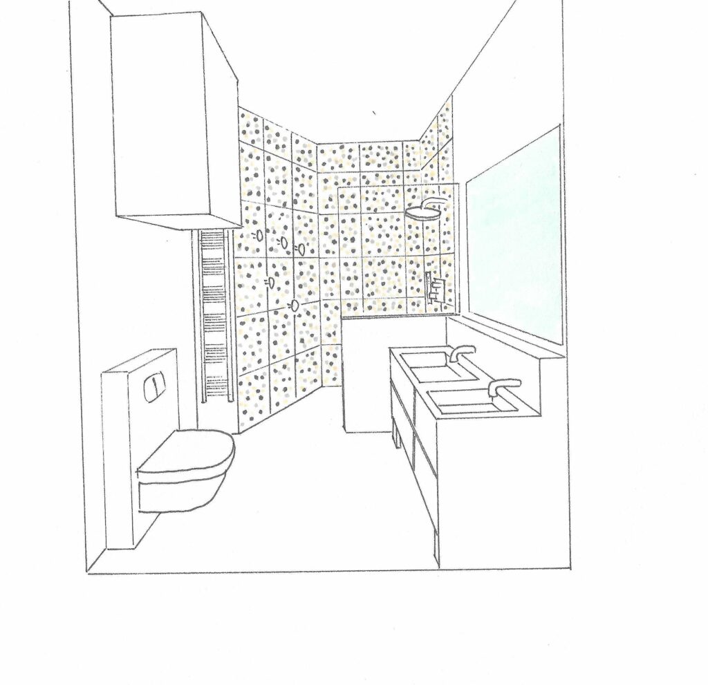 Design Interieur salle de bain Dessin