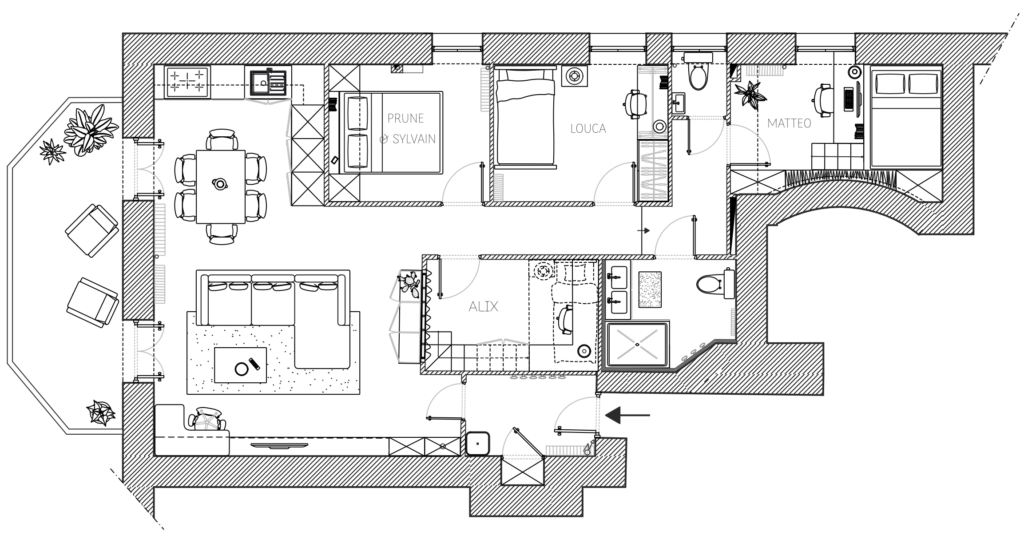 Plan Aménagement Intérieur Aix en Provence
